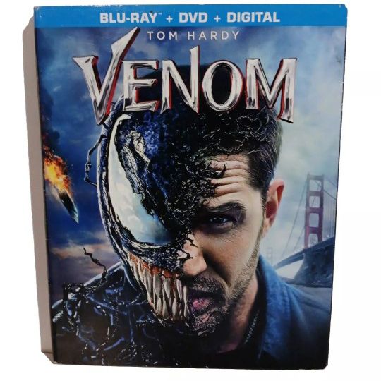 Venom Blu-Ray + DVD + Digital - Brand New and Factory Sealed - Tom Hardy 