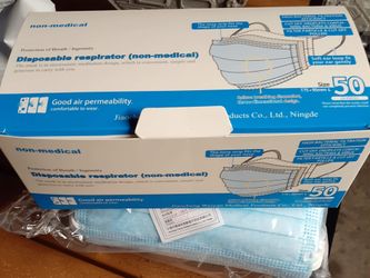 50 pieces disposable face masks