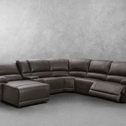 Abbyson Cooper Manual Reclining Sectional with Chaise