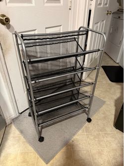 Rolling Mesh Shoe Rack (READ FULL DESCRIPTION BELOW👇)