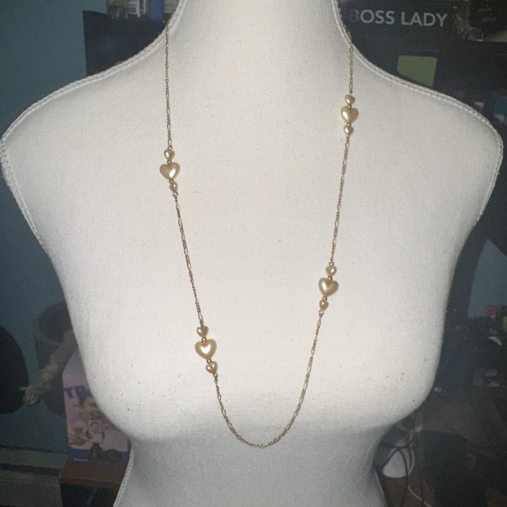 Vintage Avon Heart Necklace