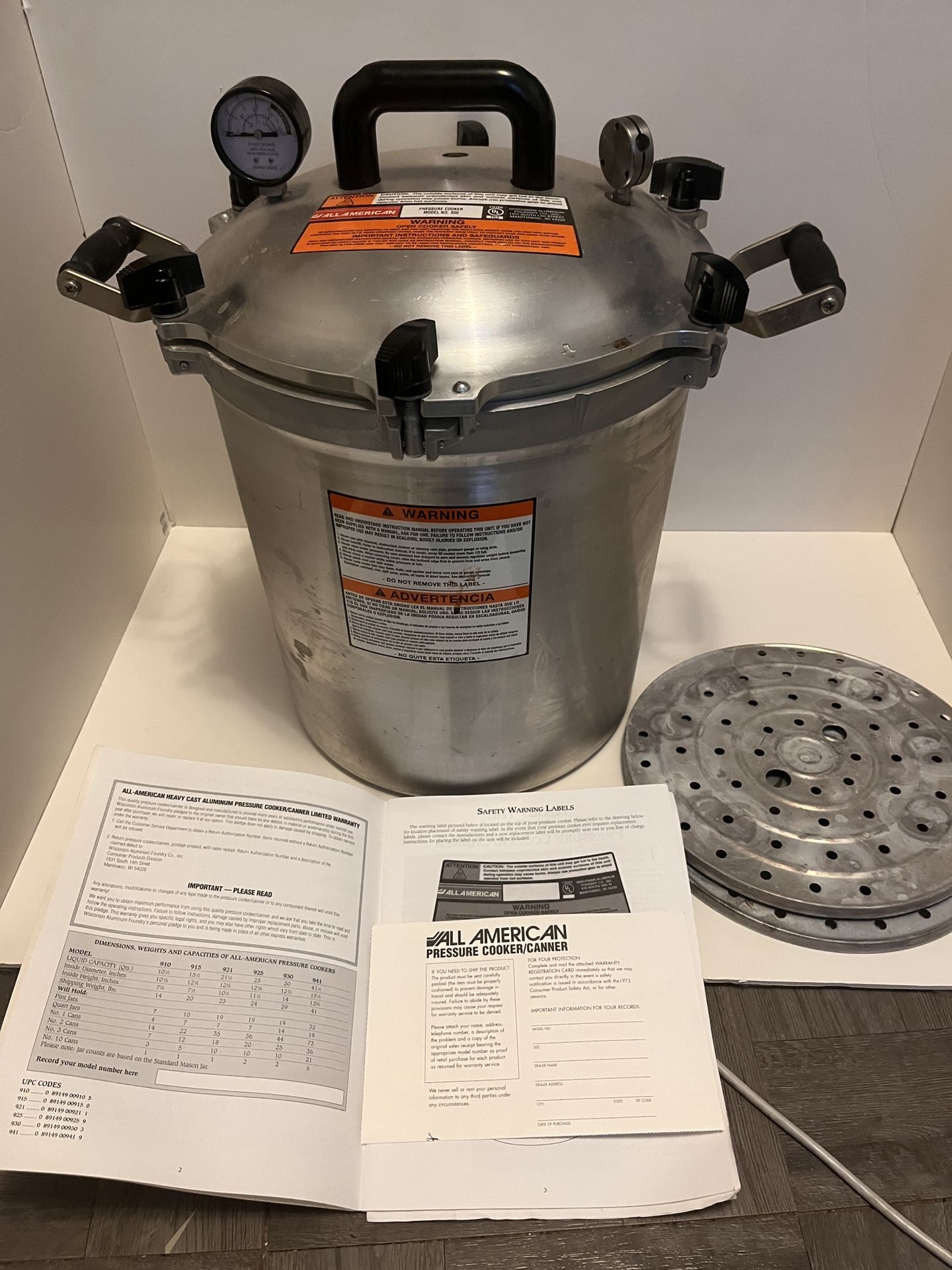 All American Pressure Canner 930 for Sale in Weehawken, NJ - OfferUp