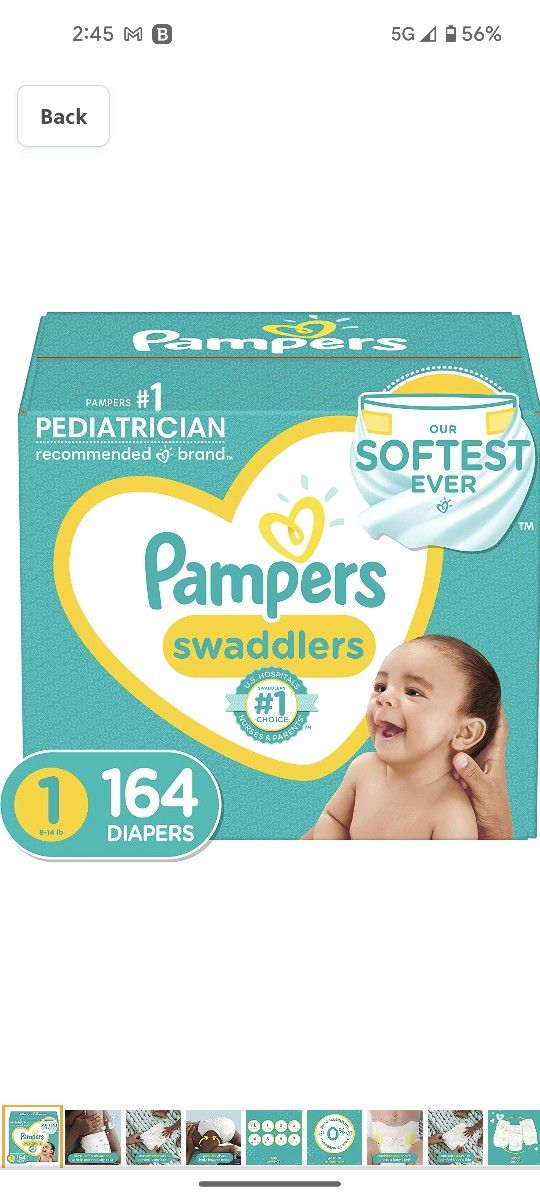 Diapers Pampers Swaddlers - New Sealed Never Opened Size 1 2 3 4 and Diaper Genie Refills Bags