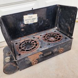 1920s Antique Cook Quick O'Keefe & Merritt 2 Burner Camping Stove