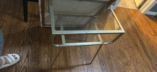 Glass end table