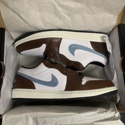 Jordan 1 Low Brown Blue Grey