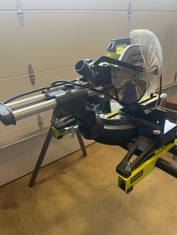 Ryobi 12” in. Sliding Miter Saw (TSS120L) with Foldable/Portable Stand
