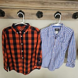Boys Long Sleeve Dress Shirts. Each. Size 7