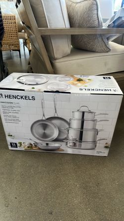 Henckels precision clad 11piece set tri-ply stainless steel