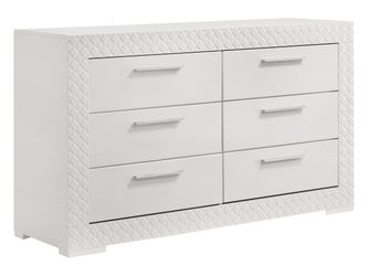 Ives White High Gloss Dresser