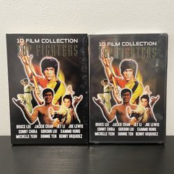 Top Fighters 10 Film Collection DVD NEW SEALED Bruce Lee Jackie Chan Martial Art