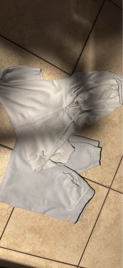 Baby blue Zip-Up Hoodie and Jogger Set