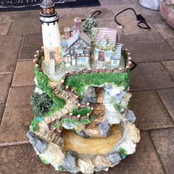  Lighted  Fountain Decor  11 Inches Tall