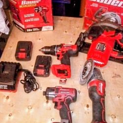 $150  Assortment Of Bauer Power Tools