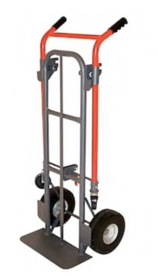 Milwaukee 800-lb 4-Wheel Red Steel Convertible Hand Truck Item # 498412 Model # 79480