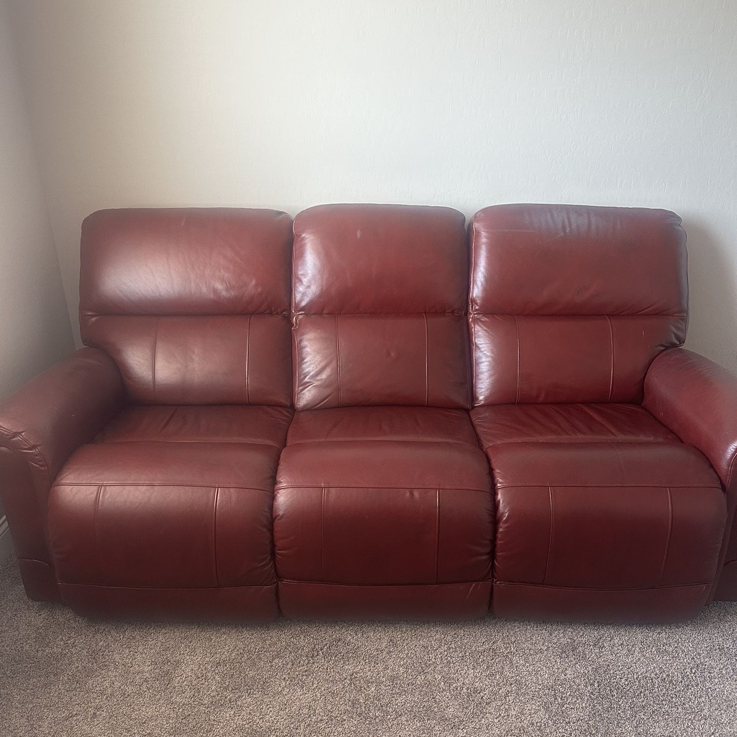 Red Leather Couch