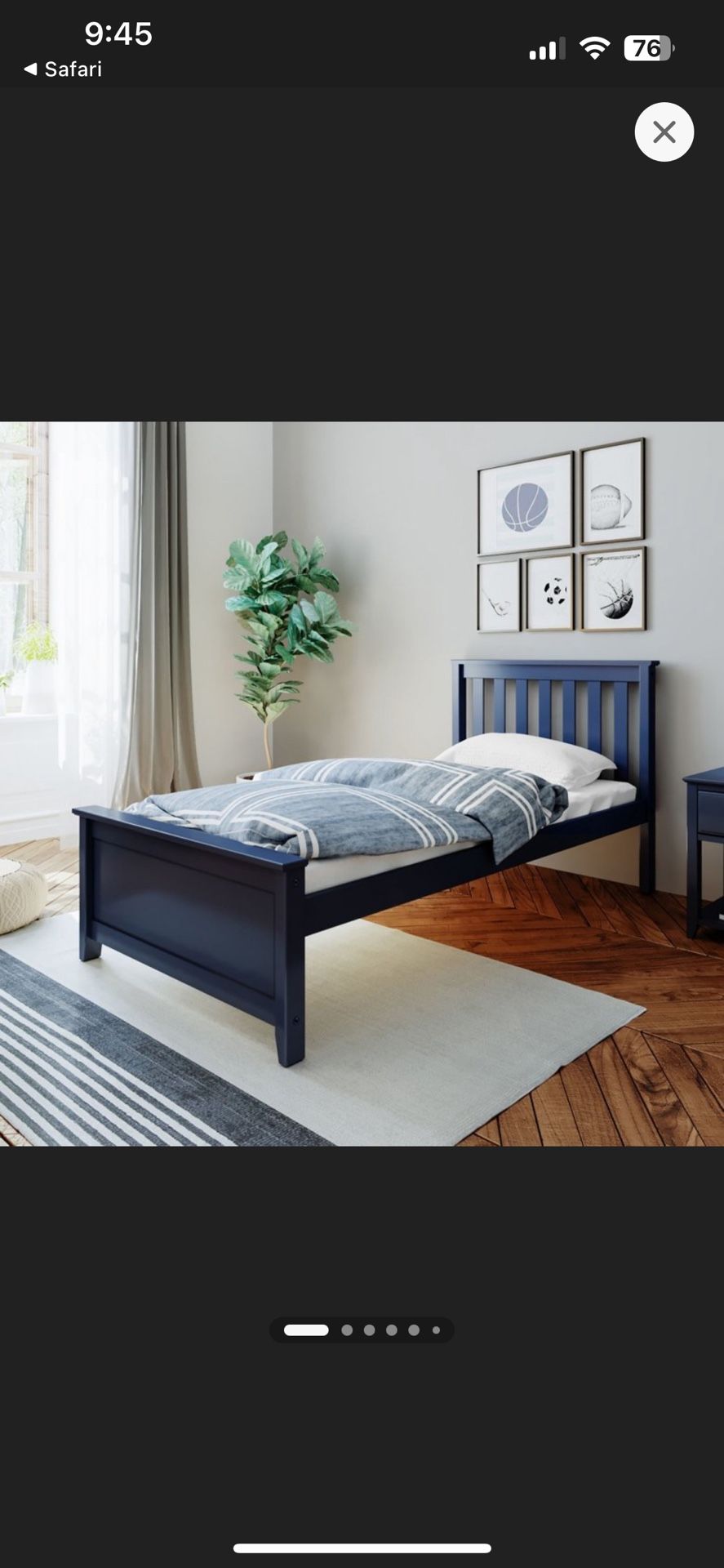 Max And Lilly Twin Slatted Bed