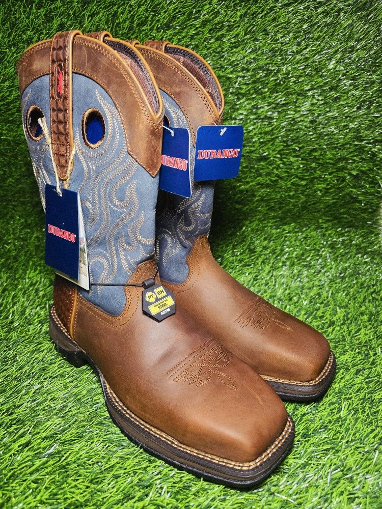 DURANGO MEN'S REBEL STEEL-TOE WORK BOOTS