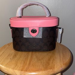 Pink Coach Tote satchel