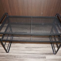 2-Tier Shoe Rack – Black Metal Mesh $20
