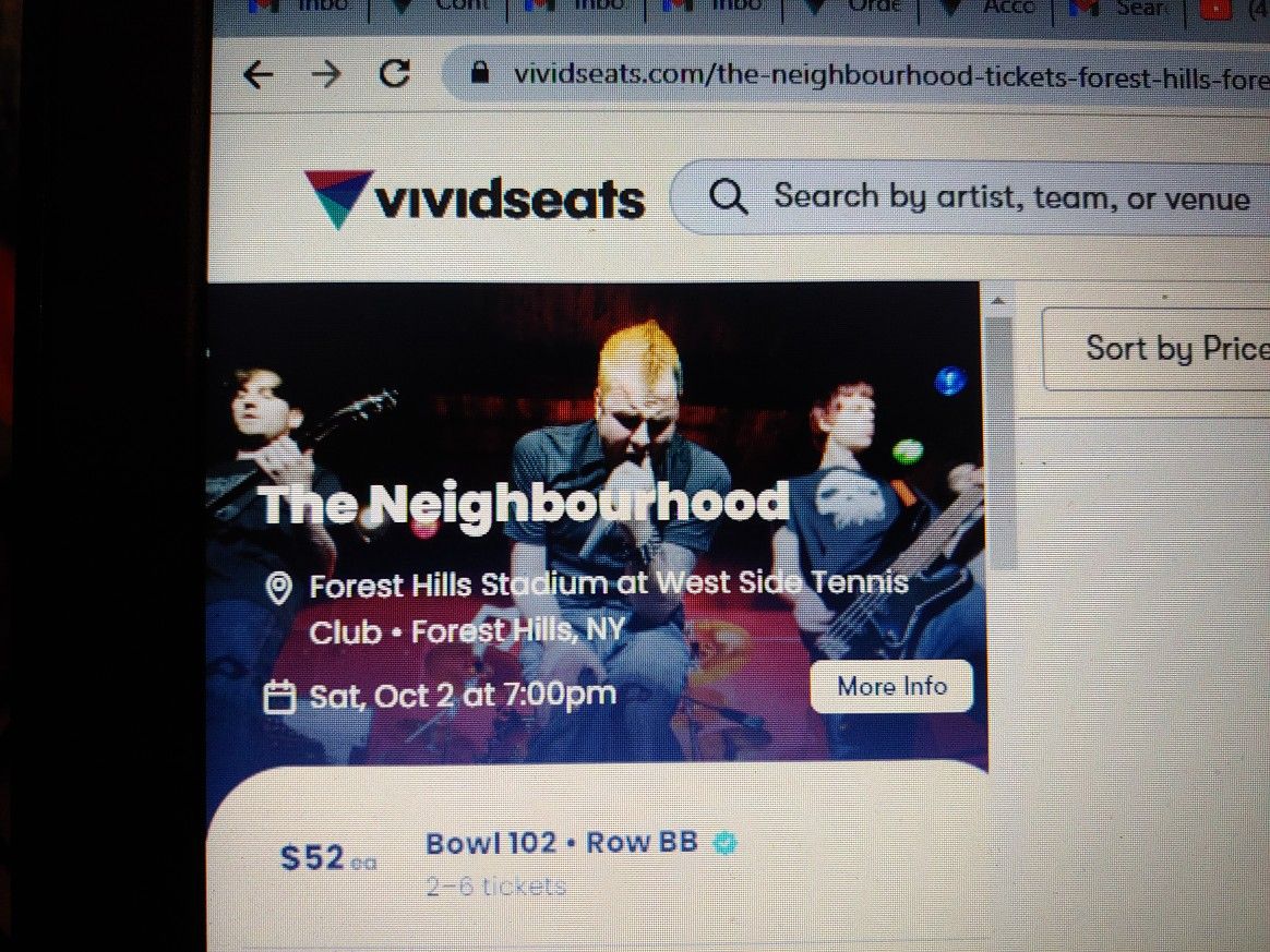 2 Tickets To See The neighborhood