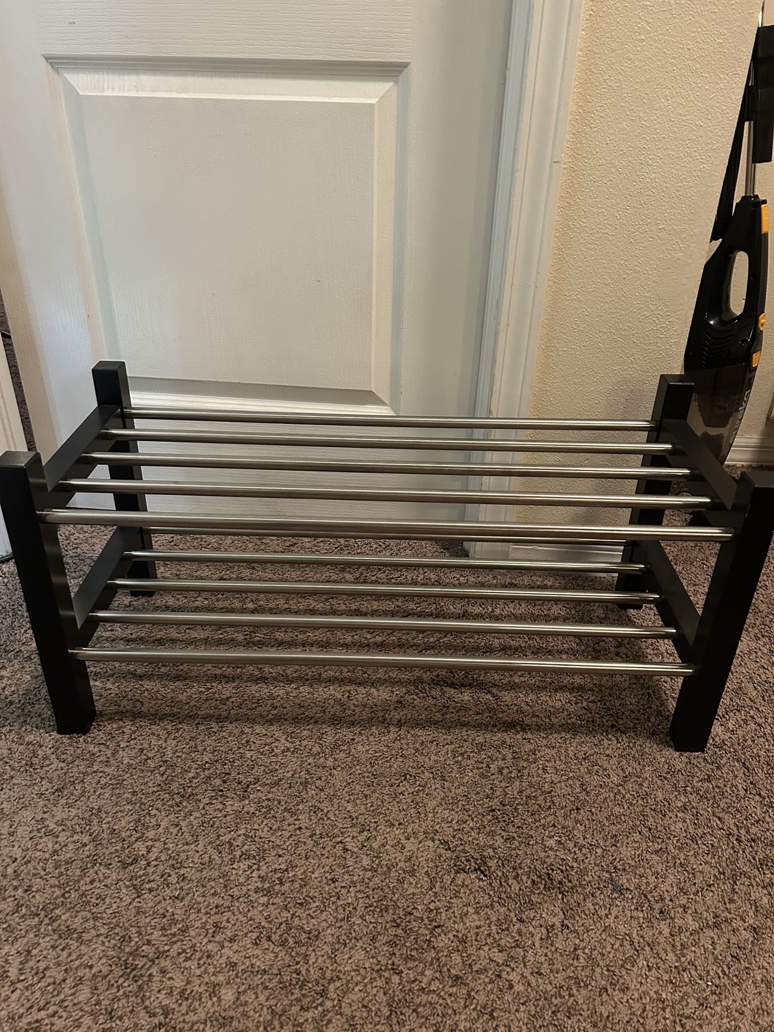 Black & Silver shoe rack
