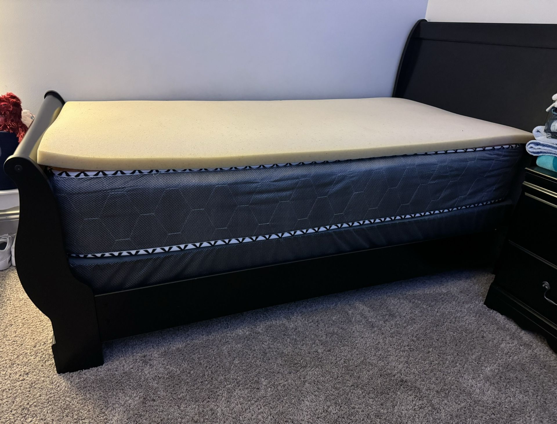 Black Twin Bed