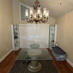 Beautiful Large Glass Dining Table