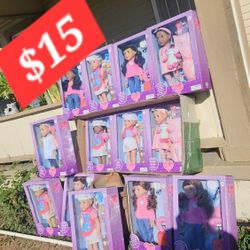 Bendo Muñecas Size American Doll Regular $45  Super Offerta  $15 Each 