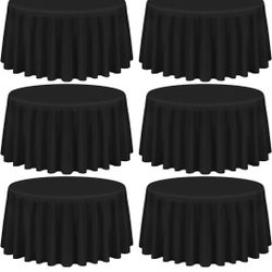 6 Pack Of Round Tablecloths  New