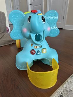 Toddler Walk and Ride-On Elephant-Musical