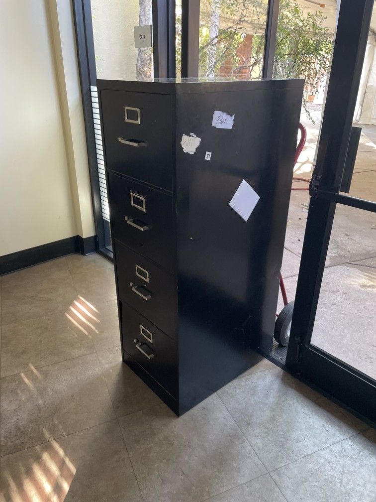 FREE Filing Cabinet - Black Metal