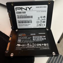 Two SSDs 500gb/240gb Non Working 