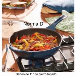 Sartén De 11” De Hierro Forjado Nuevo En Su Caja 🌺 Princess House 🌺