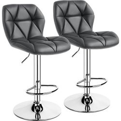 Brand New In Box- 24.6-32.5 Inch Adjustable Bar Chairs 2PCS