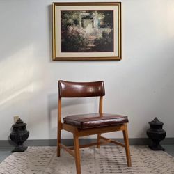 Mid-Century Modern Brown Accent Chair