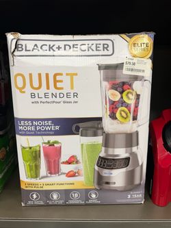 BLACK+DECKER Elite Series Quiet Blender with Glass Jar