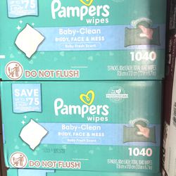 Pampers Wipes 1040 Counts 
