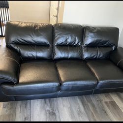 Black Leather Couch