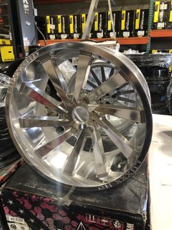 20x10 Six Lug Wheel Set New