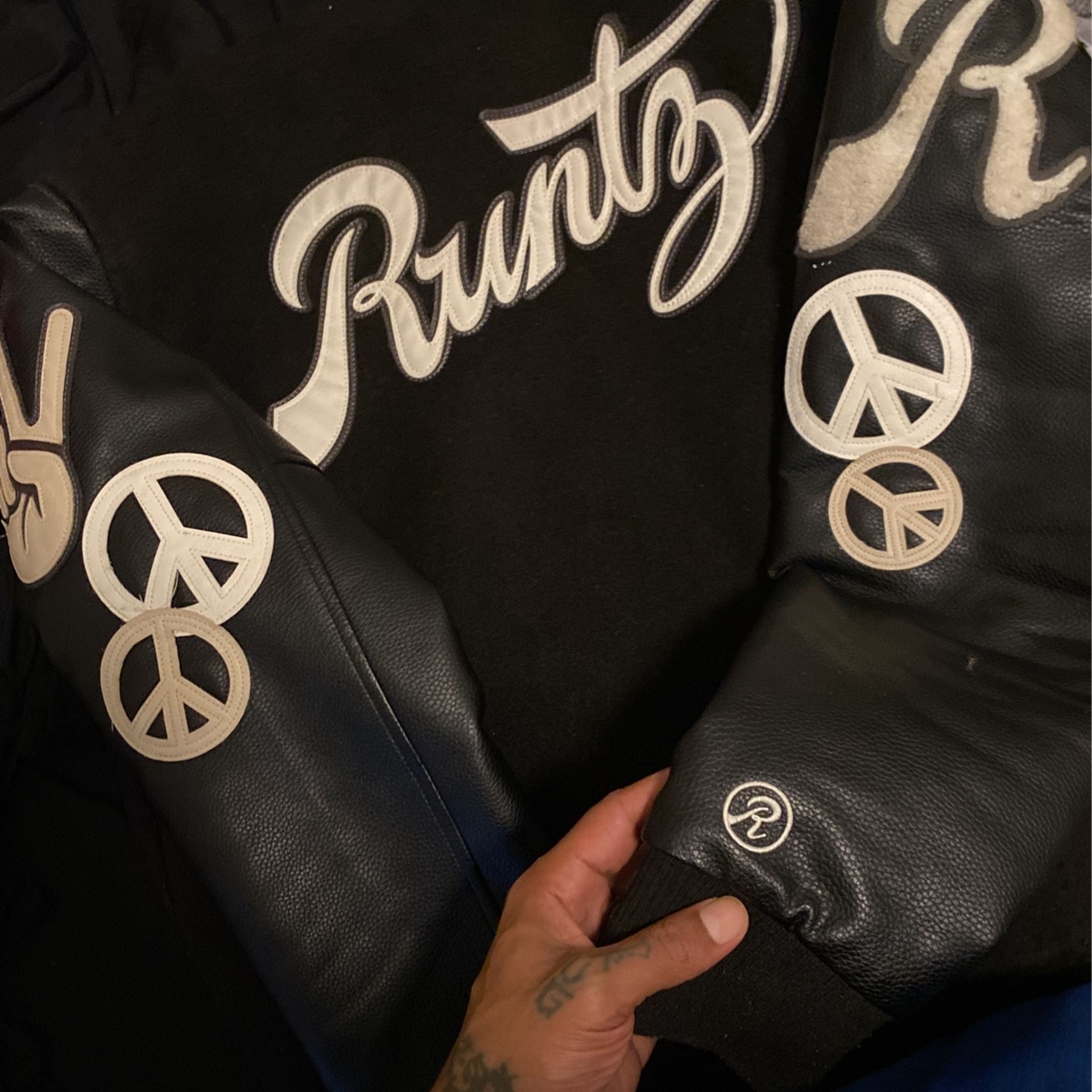 Men’s Leather LETTERMAN VARSITY RUNTZ COAT