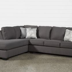 Living Spaces Gray Sectional w/ Chaise – Great Condition!