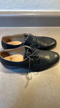 H&M black leather dress shoes size 8.5