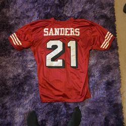 Authentic Deion Sanders San Francisco 49ers Mitchell & Ness Jersey (#21) – Size M