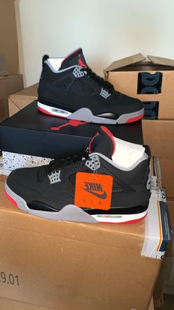 Brand New men's Nike air Jordan Bred 4s size 10.5