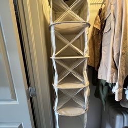 47'' Shoes Hanging Organizer w/ a shelf, side pockets