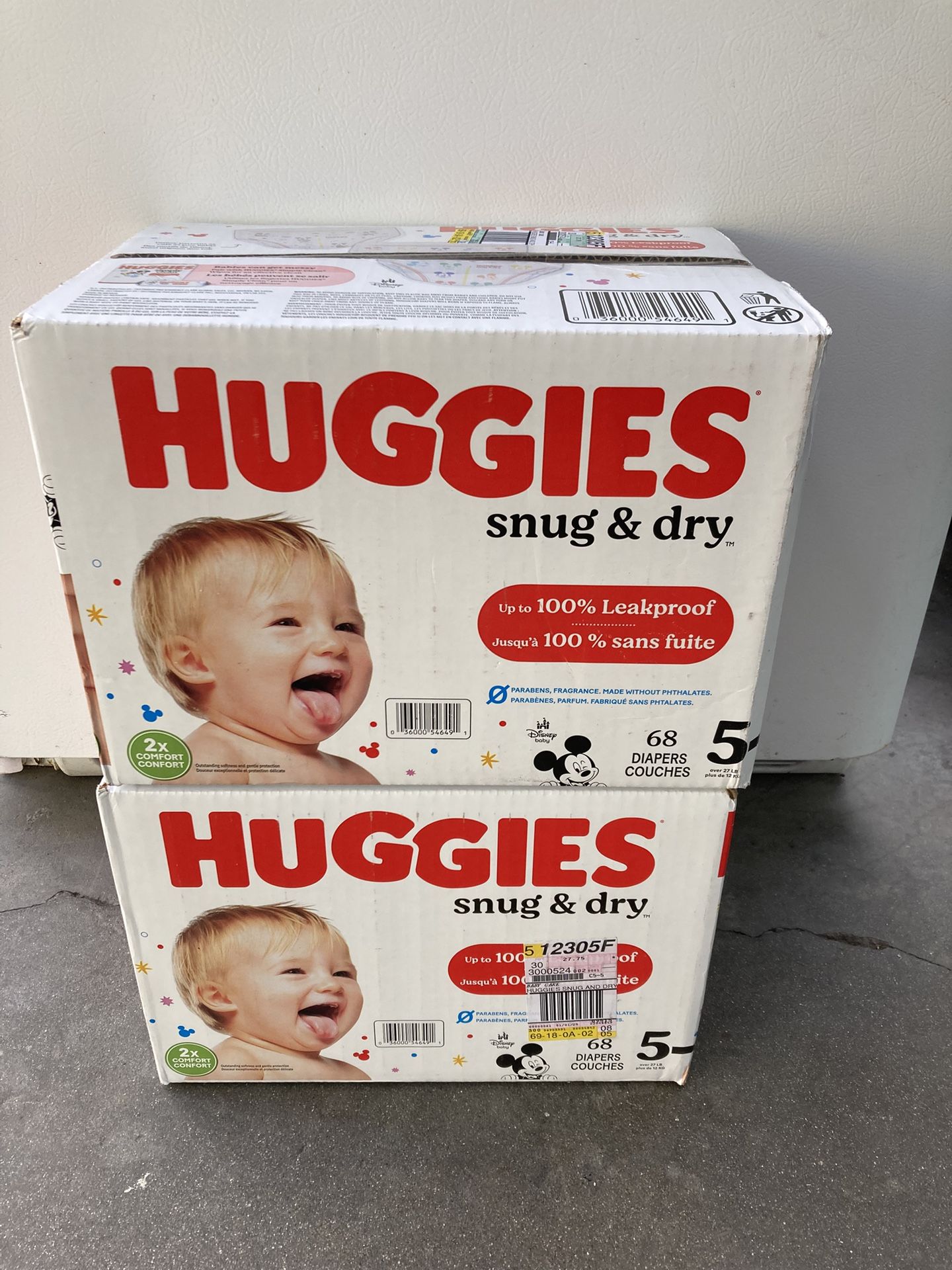 HUGGIES SIZE 5 136 pañales