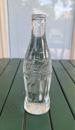Vintage Coca-Cola Crystal Contoured Glass Bottle