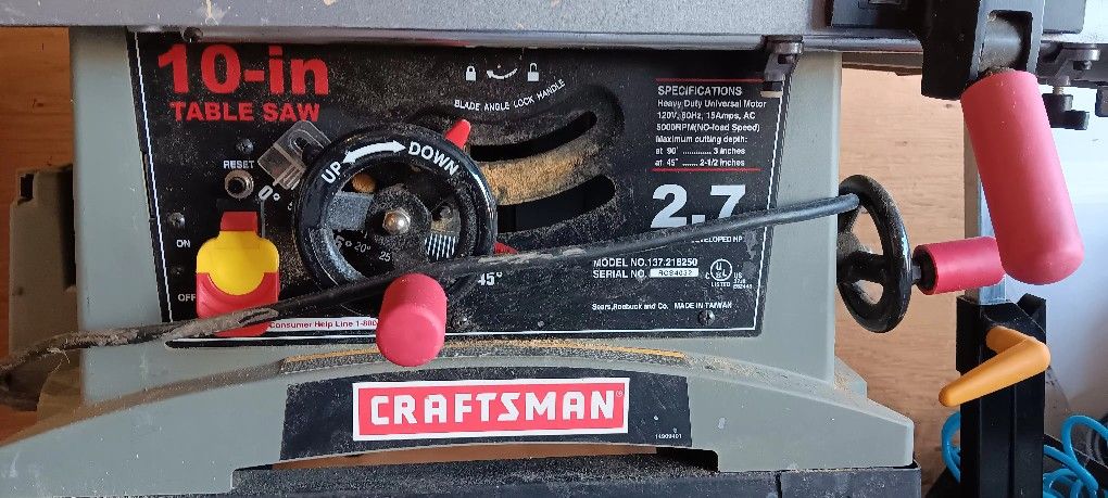 Craftsman Table Saw.