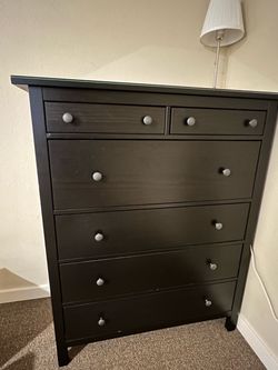 IKEA Hemnes 6-Drawer Dresser Black-Brown